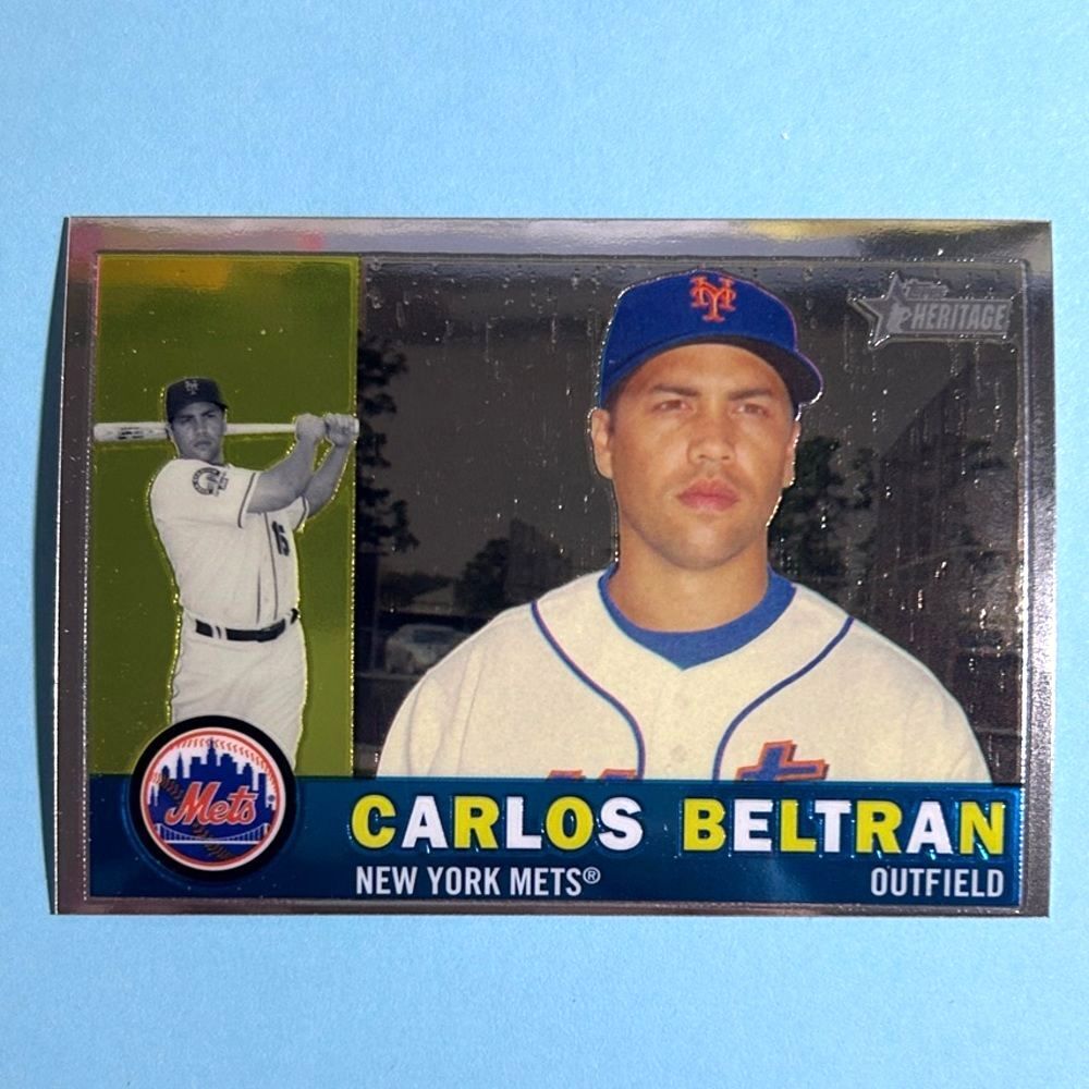2009 Topps Heritage Chrome,
Carlos Beltran, New York Mets #C11 ser 1960